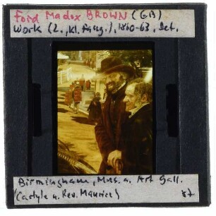 Brown, Arbeit/Work (2. Version) : Detail: Thomas Carlyle und Frederick Maurice