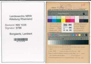 Entnazifizierung Lambert Bongaerts , geb. 01.09.1905 (Hauer)