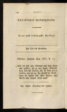 448-464, Drey und sechszigste Predigt.