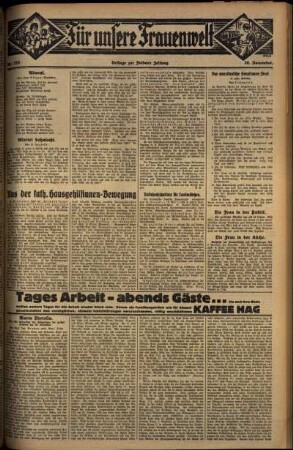 Zweite Ausgabe vom Freitag, den 28. November 1930.