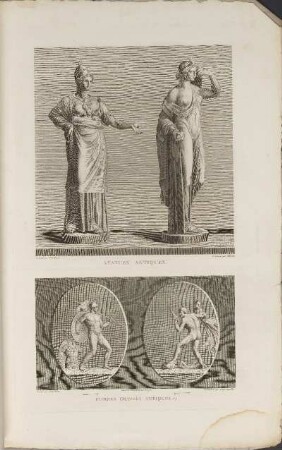 Illustrationen: Statues Antiques. Pierres Gravées Antiques.