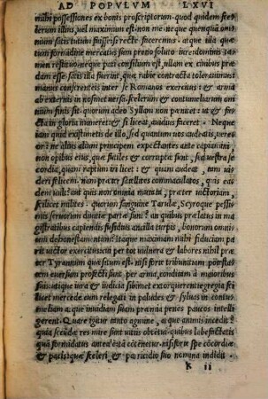 Oratio Lepidi con. ad populum : ex libris historiarum C. Cr. Sallustii