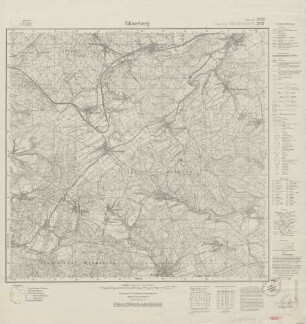 5020 (alte Nr.: 2921) Gilserberg, Meßtischblatt (4 cm - Karte)