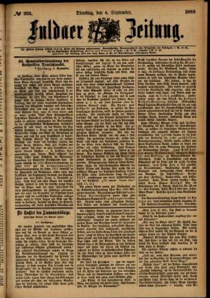 Ausgabe vom Dienstag, den 04. September 1888.