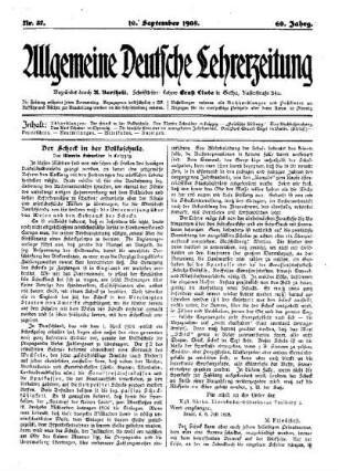 Der Scheck in der Volksschule