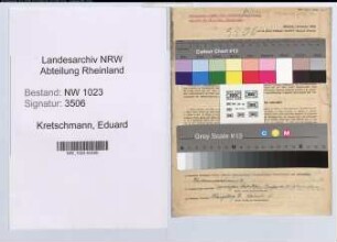 Entnazifizierung Eduard Kretschmann , geb. 05.06.1892 (Lehrer)
