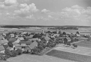 Blick vom Kirchturm auf Radibor