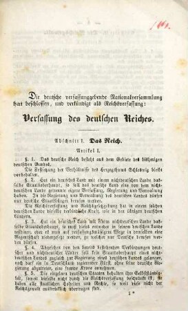 Verfassung des Deutschen Reiches
