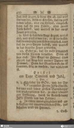 [Am Tage Simonis und Judä]