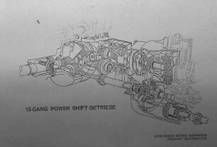 15 Gang Power Shift Getriebe