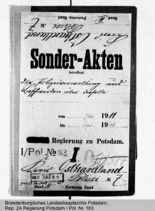 Polizeiverwaltungen und Beschwerden über sie im Kreise Osthavelland