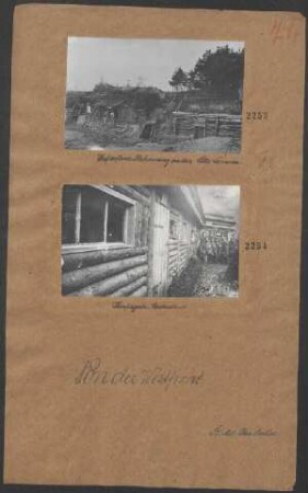 Infanteriebehausung an den Côtes Lorraines