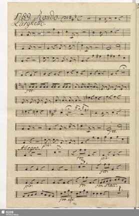 1789. Rondo: Sventurata in quest'istante / Fabrizi, V.