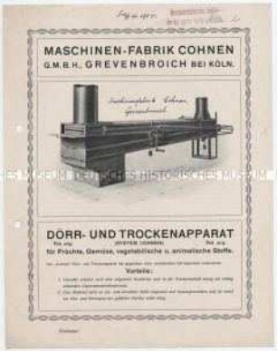 Dörr- und Trockenapparat