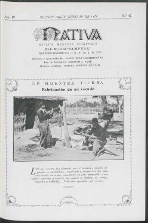 4.1927=Nr. 42: Nativa, 4.1927=Nr. 42