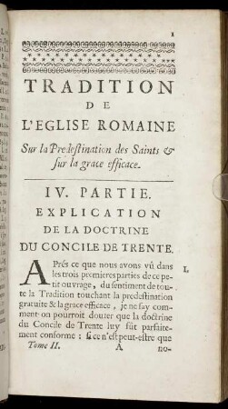 IV. Partie. Explication De La Doctrine Du Concile De Trente.