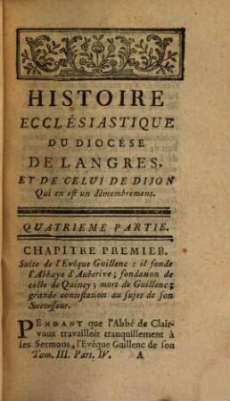 Histoire Ecclesiastique Et Civile, Politique, Litteraire Et Topographique Du Diocèse De Langres Et De Celui De Dijon, Qui en est un démembrement, 3