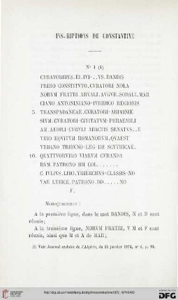 Sér. 2: Inscriptions de Constantine