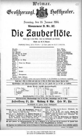 Die Zauberflöte