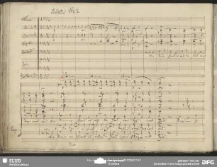 No. 2 Lied: "Die Sonne schwand es ruht die Hand"
