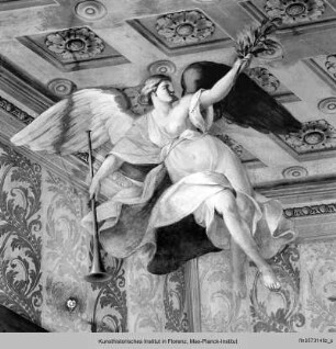 Historische Begebenheit aus der Familie Gherardesca: Audienzszene vor einem Papst