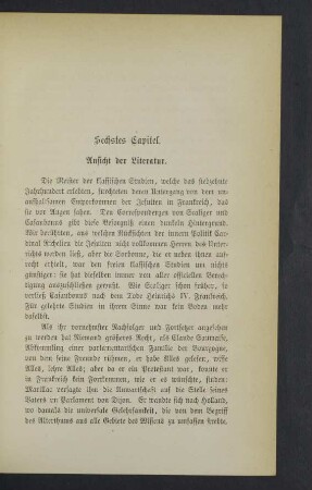 Sechstes Capitel.