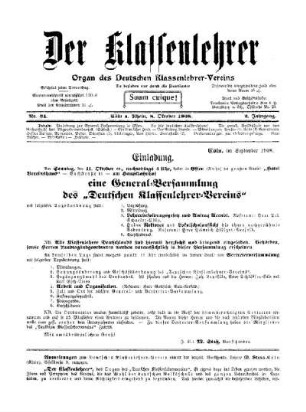 Deutsche Klassenlehrer!