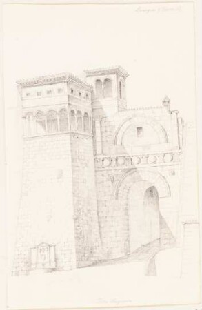 Porta Augusta, Perugia: Perspektivische Ansicht