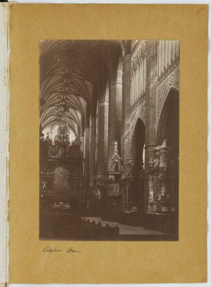 Dom, Pelplin: Innenansicht (aus: Skizzen- und Fotoalbum 20)