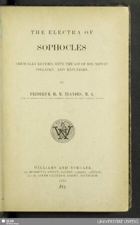The Electra of Sophocles