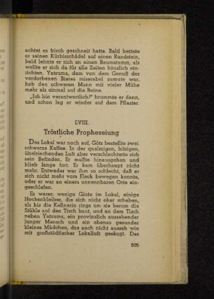 LVIII. Tröstliche Prophezeiung
