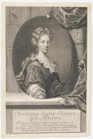Bildnis der Christiana Sophia Olearien