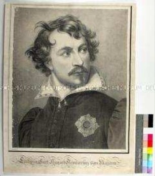 Porträt des Ludwig Carl August Kronprinz von Bayern