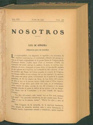 Luis de Góngora : (Apuntes para un estudio)