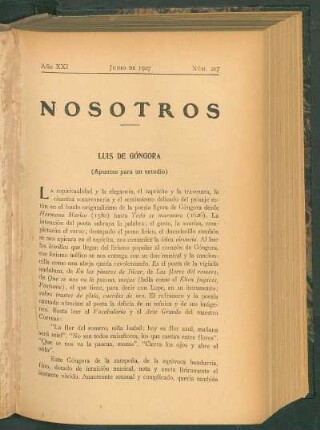 Luis de Góngora : (Apuntes para un estudio)
