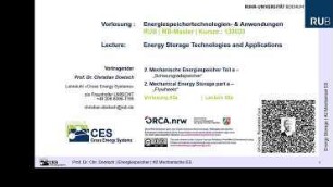 Energiespeichertechnologien- & Anwendungen: 2 a. Mechanische Energiespeicher - Schwungradspeicher