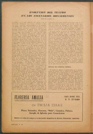 Evolución del teatro en los escenarios bonaerenses : (Viene de la página 11)