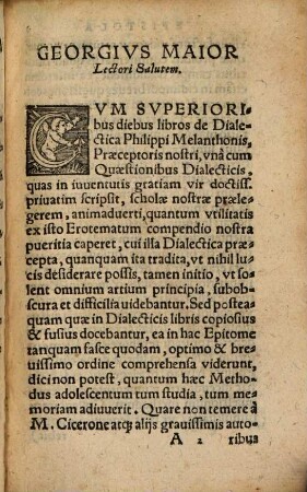Quaestiones rhetoricae, ex libris M. T. Ciceronis, Quintiliani, et Philippi Melanchthonis