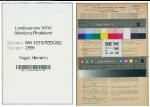 Entnazifizierung Heinrich Vogel , geb. 04.01.1907 (Steiger)