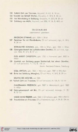 Ölgemälde (Nr. 137-175)