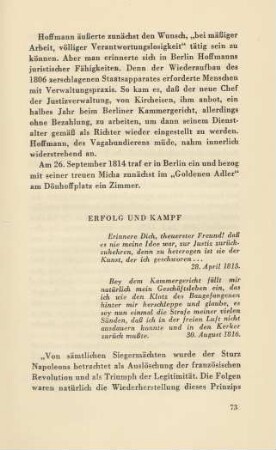 Erfolg und Kampf