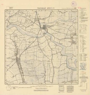 1620 (alte Nr.: 355) Friedrichstadt, Meßtischblatt (4cm - Karte)
