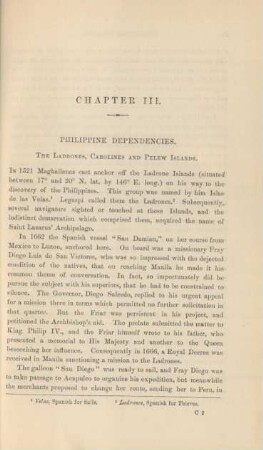 Chapter III. Philippine dependencies