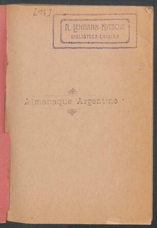 Almanaque argentino para el año 1900