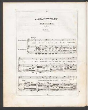 Liebeszauber / Clara Schumann