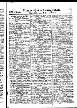 1328.Ausgabe. Mittwoch, 3. Januar 1917