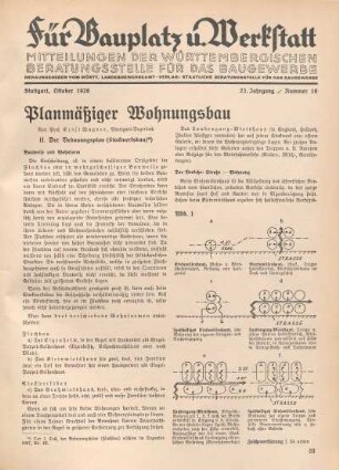 Planmäßiger Wohnungsbau