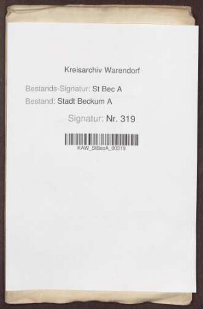 Beschickung des niederrheinisch-westfälischen Kreisdirektorialtages in Köln