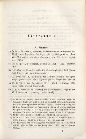 Kommentar zum Allgemeinen Deutschen Handelsgesetzbuche mit Ausschluß des Seerechtes, 1. Band