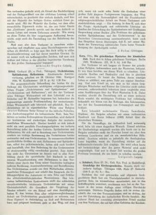 262-263 [Rezension] Schubert, Hans von, Grundzüge der Kirchengeschichte